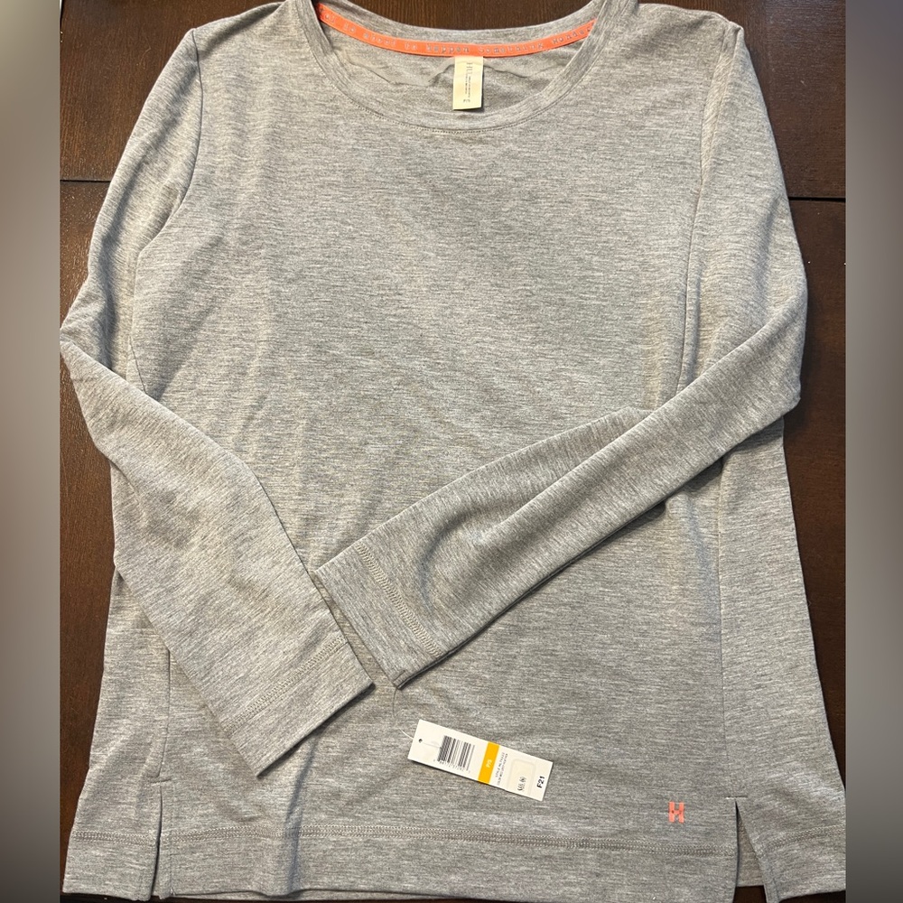 HUE Heather Gray Long Sleeve Top